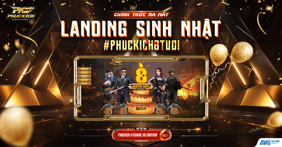 HOT LANDING RA MẮT WEB VÒNG QUAY SINH NHẬT PHỤC KÍCH TUỔI TỔNG GIÁ TRỊ QUÀ TẶNG LÊN TỚI